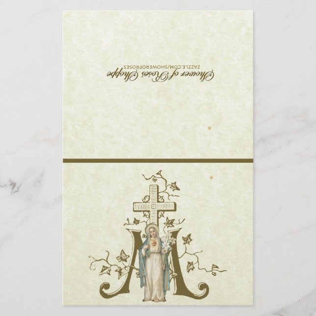 Lámina Inmaculado Corazón María Oración Espiritual Comuni (Anverso)