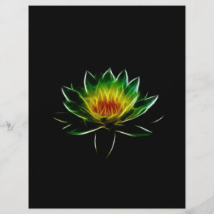 Lámina Inner Light l Lotus Resumen Art