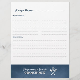 Lámina Inserción del ligador del libro de cocina de la fa