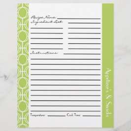 Lámina Insertos de receta de anillos de eternidad vincula