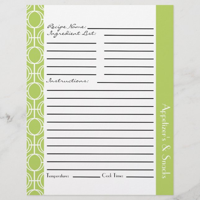 Lámina Insertos de receta de anillos de eternidad vincula (Anverso)