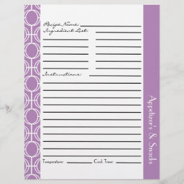 Lámina Insertos de receta de anillos de eternidad vincula