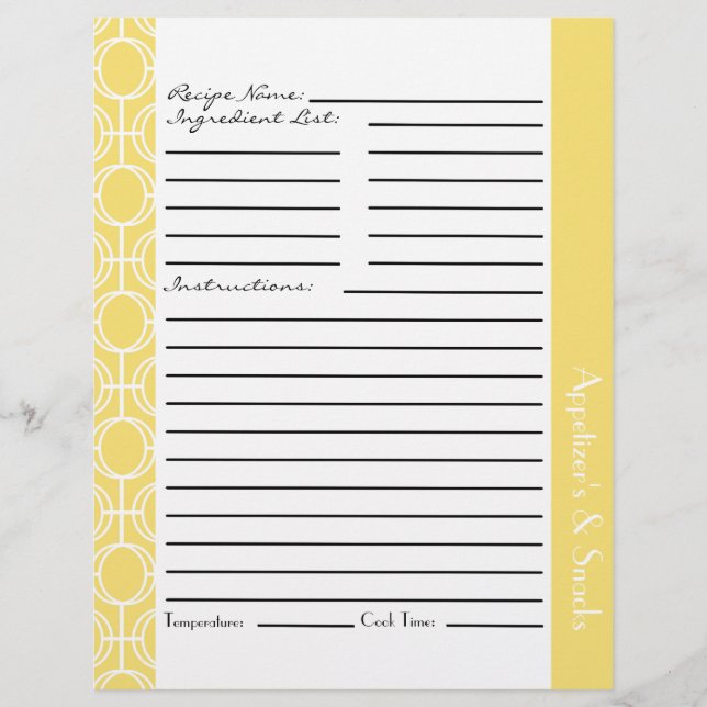 Lámina Insertos de receta de anillos de eternidad vincula (Anverso)