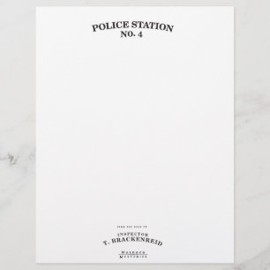 Lámina Inspector Brackenreid Stationery
