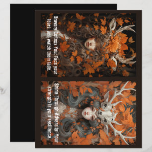 Lámina Inspiración en la motivación de la valentía de la 