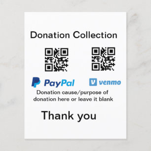 Lámina Instrucciones para la recolección de donaciones: a