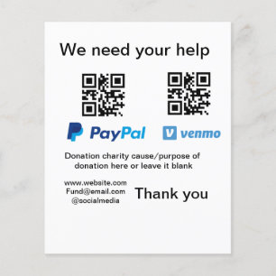 Lámina Instrucciones para la recolección de donaciones: a