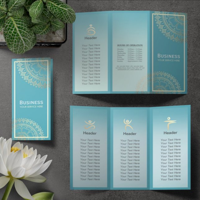 Lámina Instructor de Meditación de Yoga Gold Mandala Tri- (Subido por el creador)