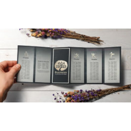 Lámina Instructor de Meditación de Yoga TriFold de Árbol 