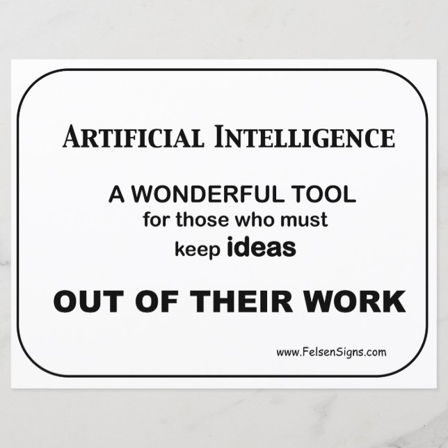 Lámina Inteligencia artificial - poster (Anverso)