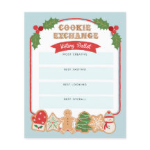 Intercambio de Galletas de Navidad | Boleta de Vo