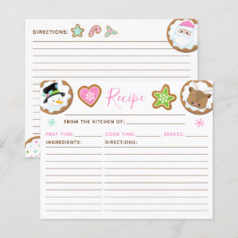 Lámina Intercambio de Galletas de Navidad Receta Rosa y V
