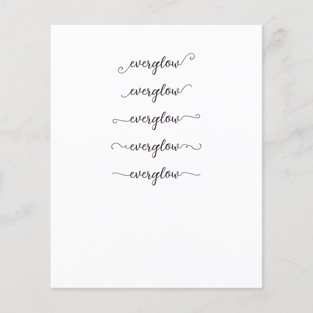 Lámina Interrumpir Everglow (Anverso)