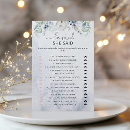 Lámina invierno elegante Dijo que dijo que el juego de no