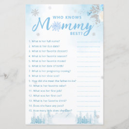 Lámina Invierno lindo que conoce a mamá mejor juego de Ba