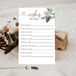 Lámina Invierno: los deseos de Baby Shower para el bebé