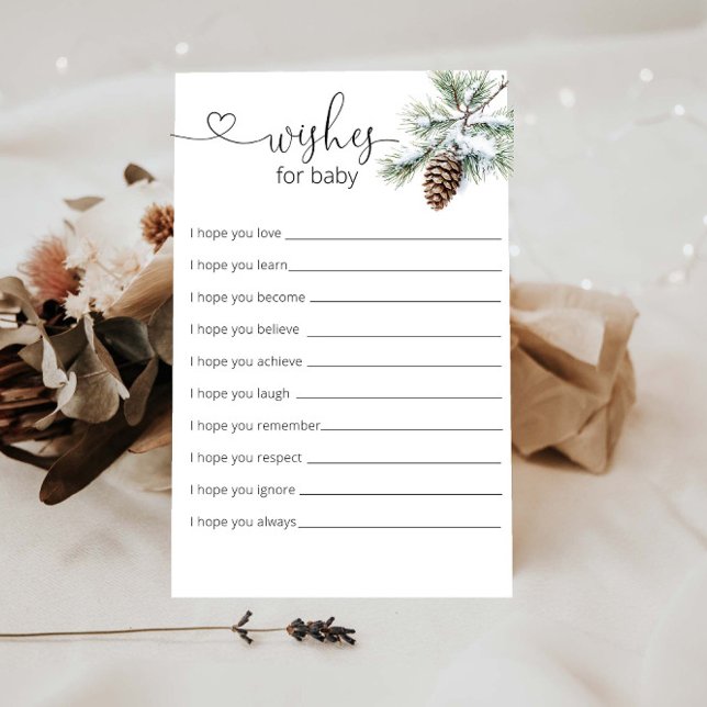 Lámina Invierno: los deseos de Baby Shower para el bebé (Subido por el creador)