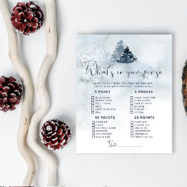 Lámina Invierno qué hay en su bolso juego de ducha para b