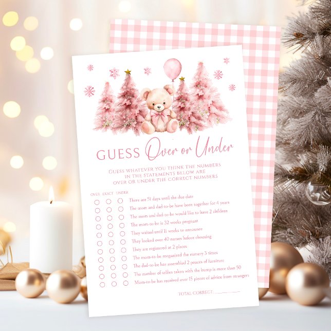 Lámina Invierno rosa El oso de peluche se bebe encima o d (Subido por el creador)