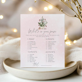 Lámina Invierno rosa qué hay en tu bolso juego de ducha d