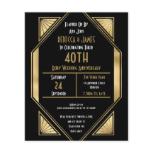 Invitación a 40 años del Art Deco del Presupuesto 