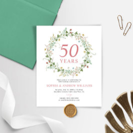 Lámina Invitación a 50 Aniversario de la Rústica Presupue