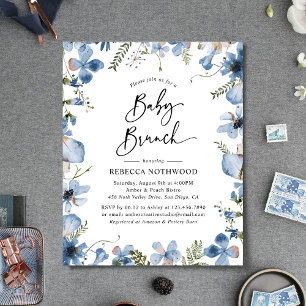 Lámina Invitación a Baby Brunch de Flores Silvestres Deli