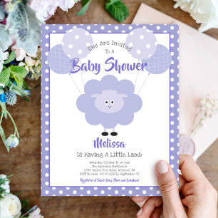 Lámina Invitación a Baby Shower con presupuesto de corder