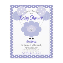 Invitación a Baby Shower con presupuesto de corder