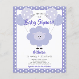 Lámina Invitación a Baby Shower con presupuesto de corder