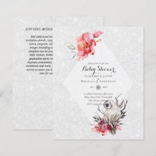 Lámina Invitación a Baby Shower de Barn OWL BAJO PRESUPUE