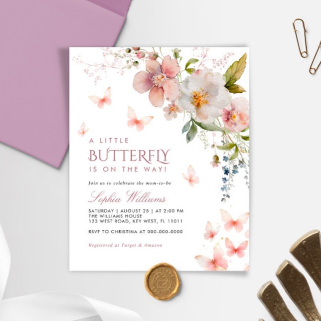 Lámina Invitación a Baby Shower de Budget A Little Butter (Subido por el creador)