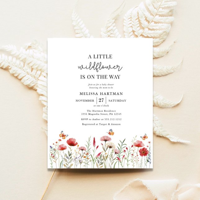 Lámina Invitación a Baby Shower de Budget A Little Wildfl (Subido por el creador)