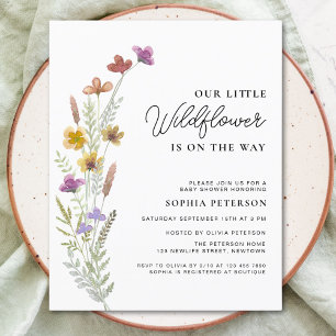 Lámina Invitación a Baby Shower de Budget A Little Wildfl