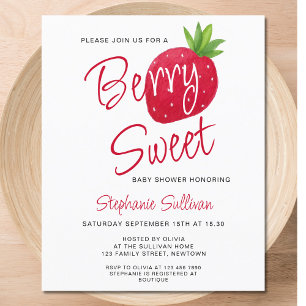 Lámina Invitación a Baby Shower de Budget Berry Sweet