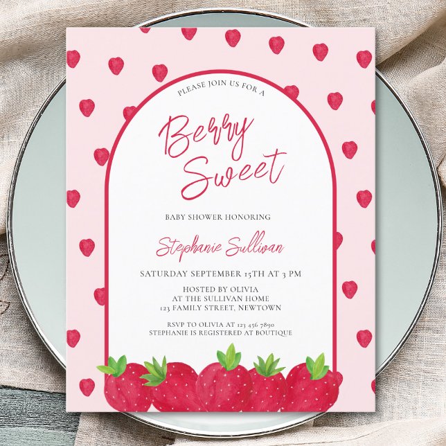 Lámina Invitación a Baby Shower de Budget Berry Sweet (Subido por el creador)