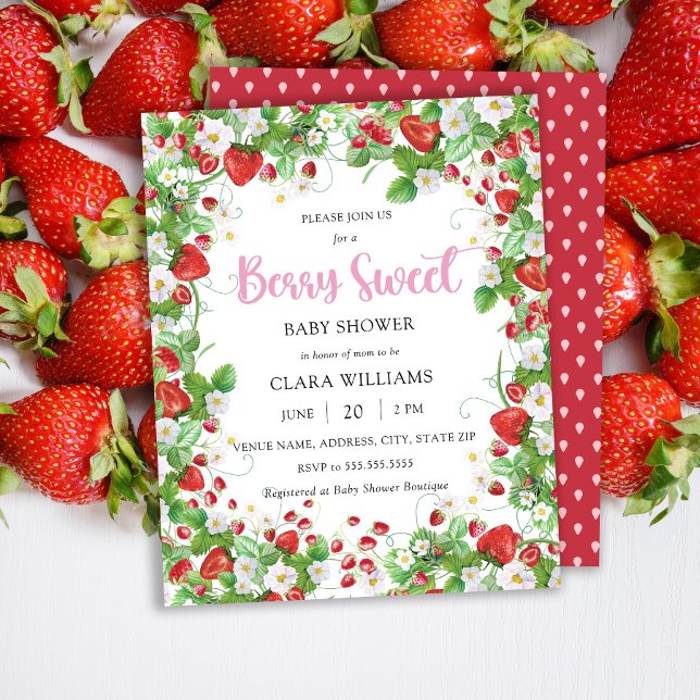 Lámina Invitación a Baby Shower de Budget Berry Sweet (Subido por el creador)
