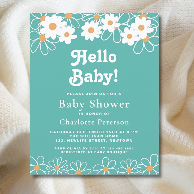 Lámina Invitación a Baby Shower de Budget Hello Baby Dais (Subido por el creador)