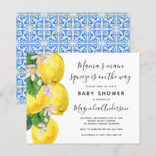 Lámina Invitación a Baby Shower de Budget Lemon Main Sque
