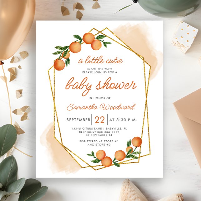 Lámina Invitación a Baby Shower de Budget Little Cutie Ci (Subido por el creador)