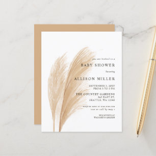 Lámina Invitación a Baby Shower de Budget Pampas