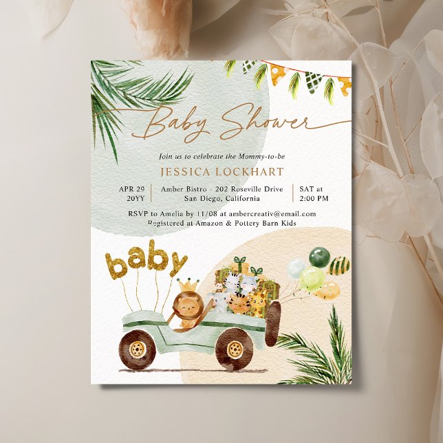 Lámina Invitación a Baby Shower de Fiesta único de la jun (Subido por el creador)