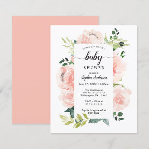 Lámina Invitación a Baby Shower de Fleur Jolie amigable c