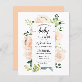 Lámina Invitación a Baby Shower de Fleur Jolie amigable c