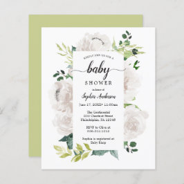 Lámina Invitación a Baby Shower de Fleur Jolie amigable c