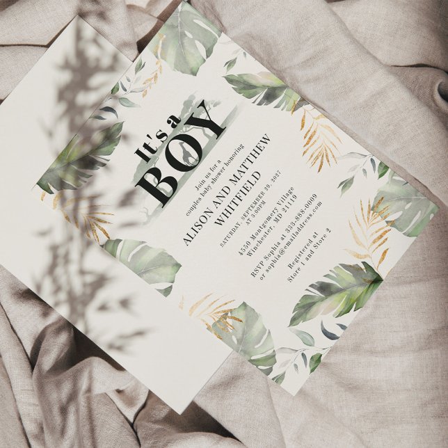 Lámina Invitación a Baby Shower de jirafa de Safari de la (Subido por el creador)