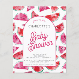 Lámina Invitación a Baby Shower de la sandía de presupues