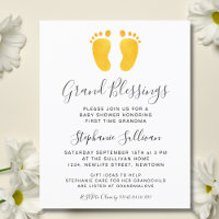 Invitación a Baby Shower de las grandes bendicione