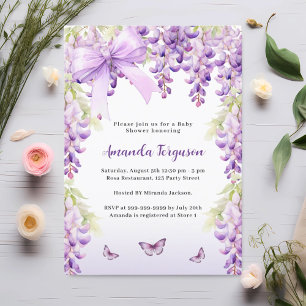Lámina Invitación a Baby Shower del chica de arco de mari
