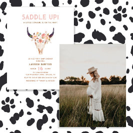 Lámina Invitación a Baby Shower del Chica de fotografía o